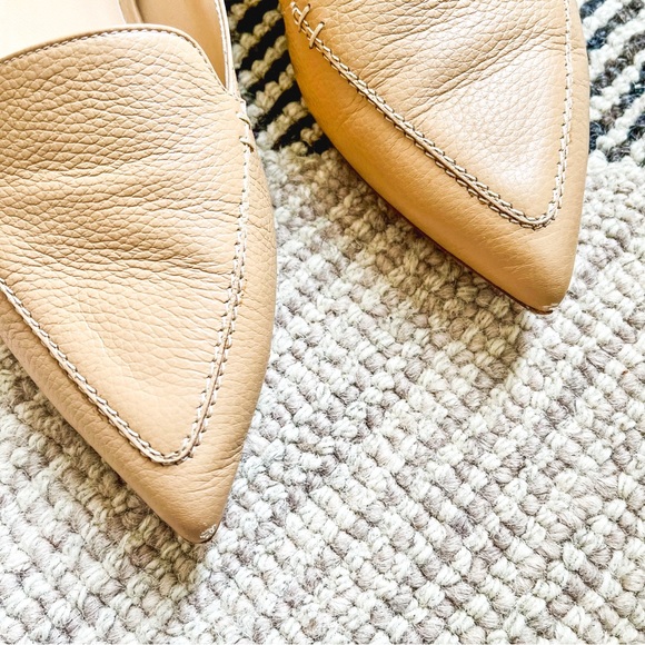 M. Gemi Stellato Sacchetto Pointed Toe Loafer Leather Flats Camel Size 7 - Picture 3 of 10